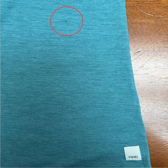 Vuori Lux Preformance Tack Top Teal Size - Picture 4 of 7